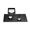 Black 6 Piece Econo Line Leather Desk Set